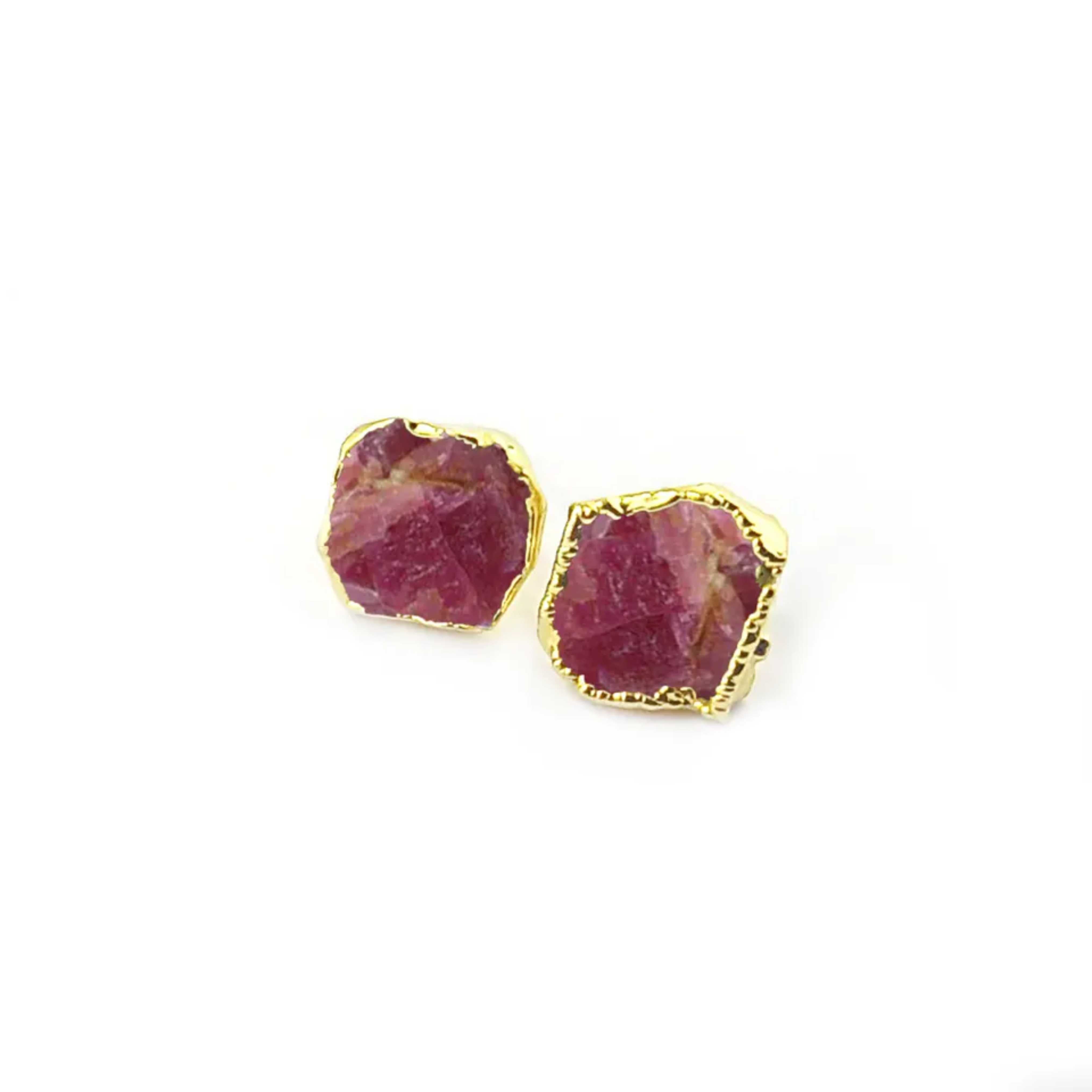 Halo Gemstone Studs