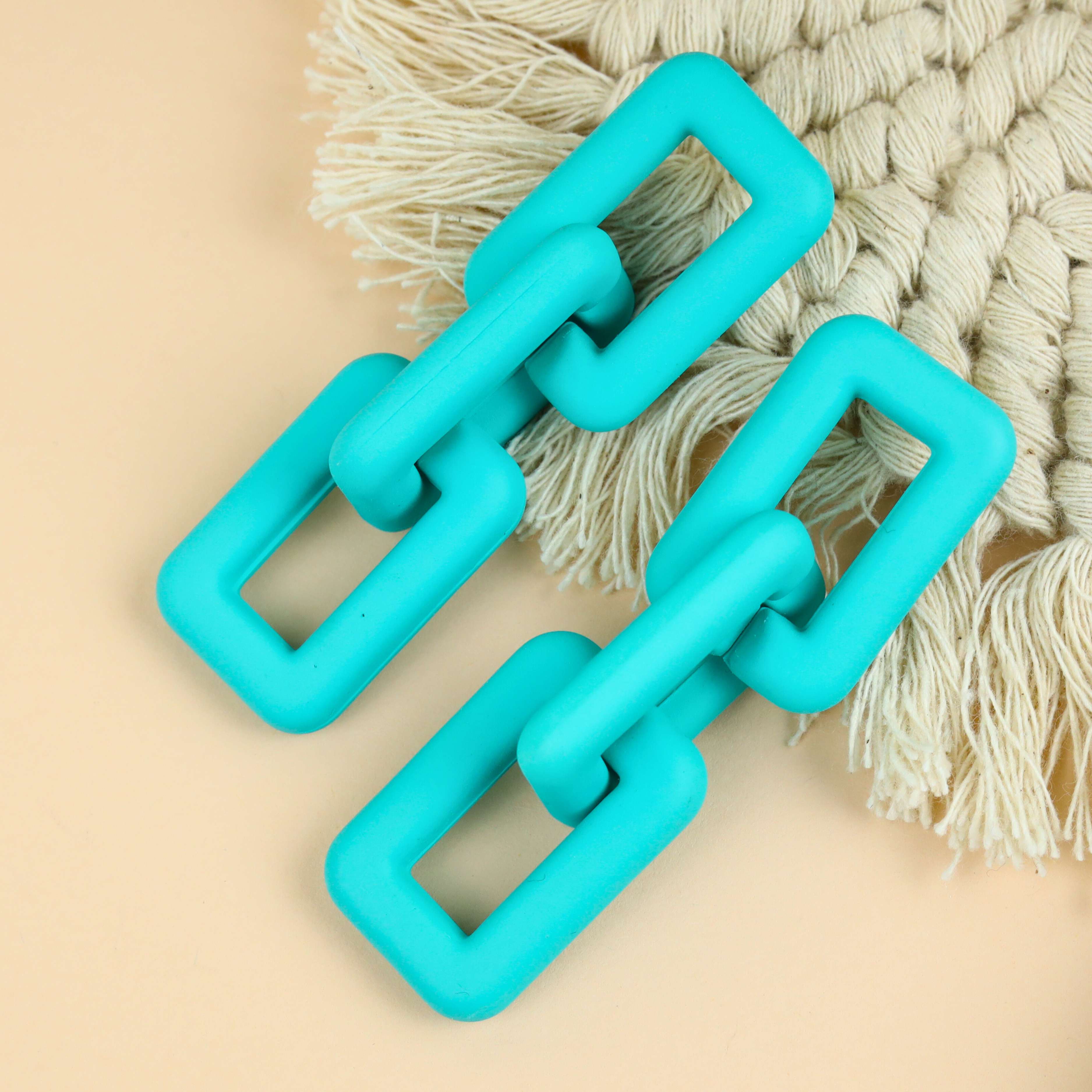 Caisy chain Colourful Drop Earrings