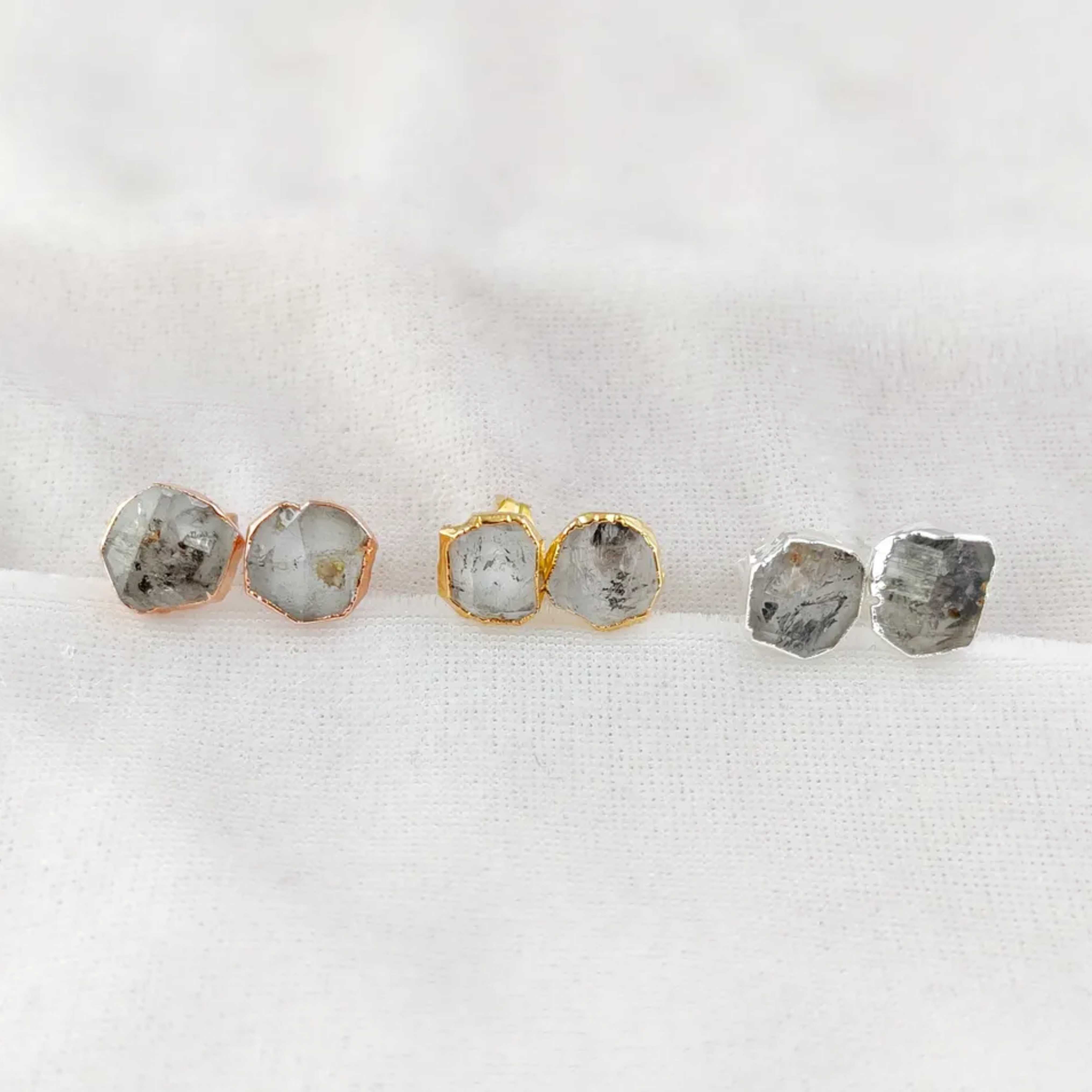 Halo Gemstone Studs