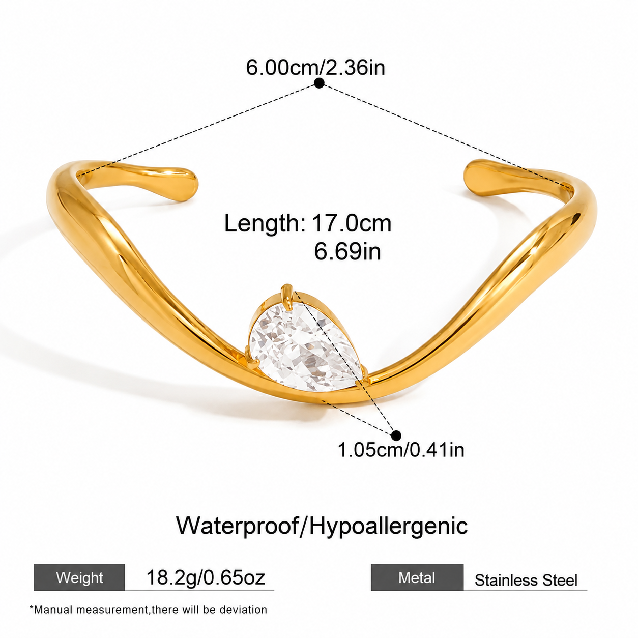 Alina Shine Cuff