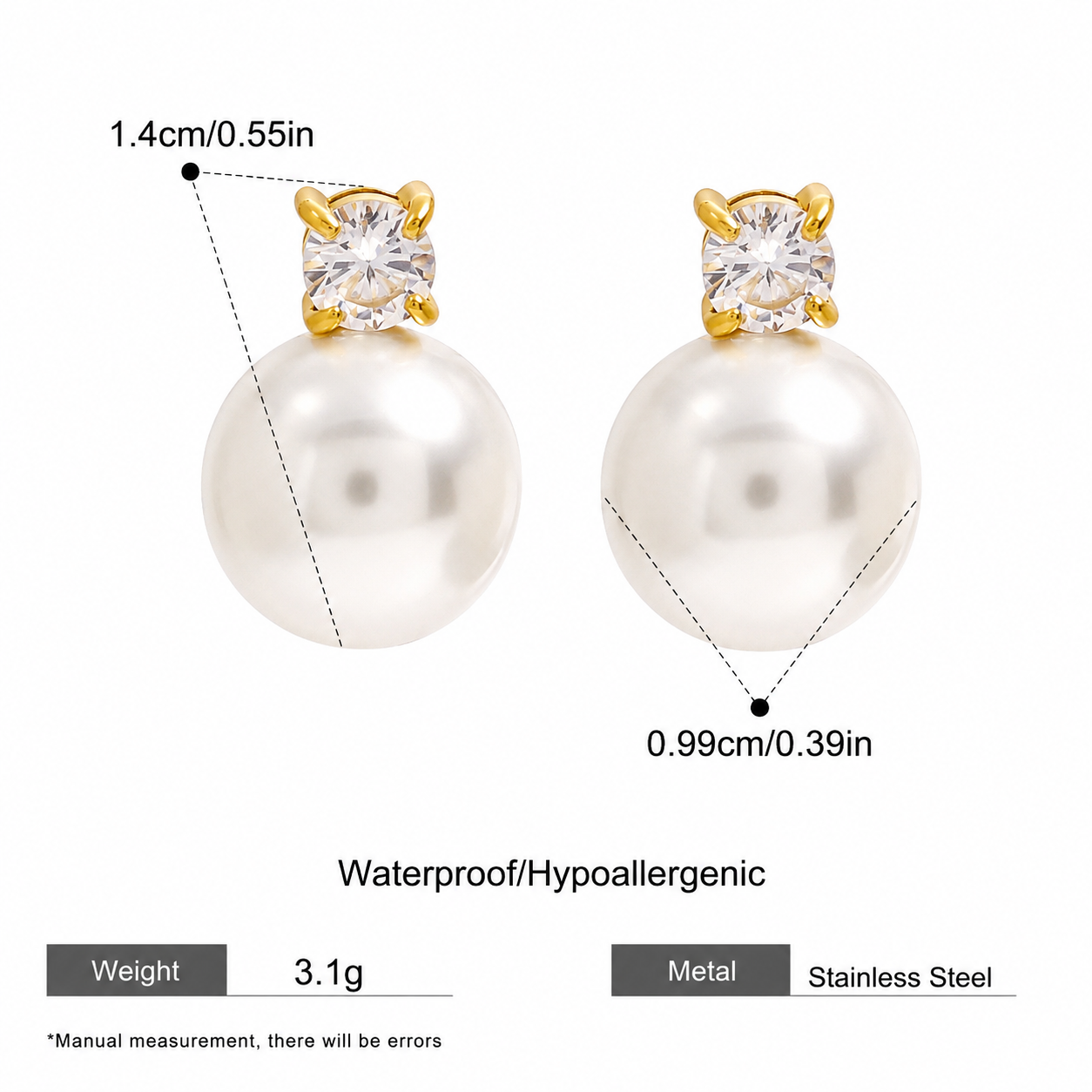 Classic Pearl Studs
