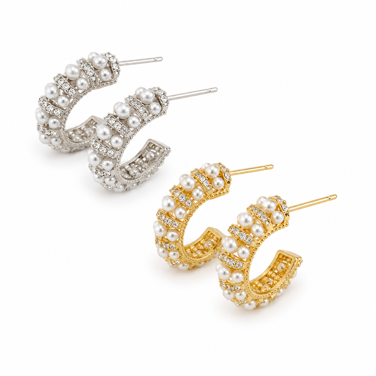 Ava Sparkling Hoops