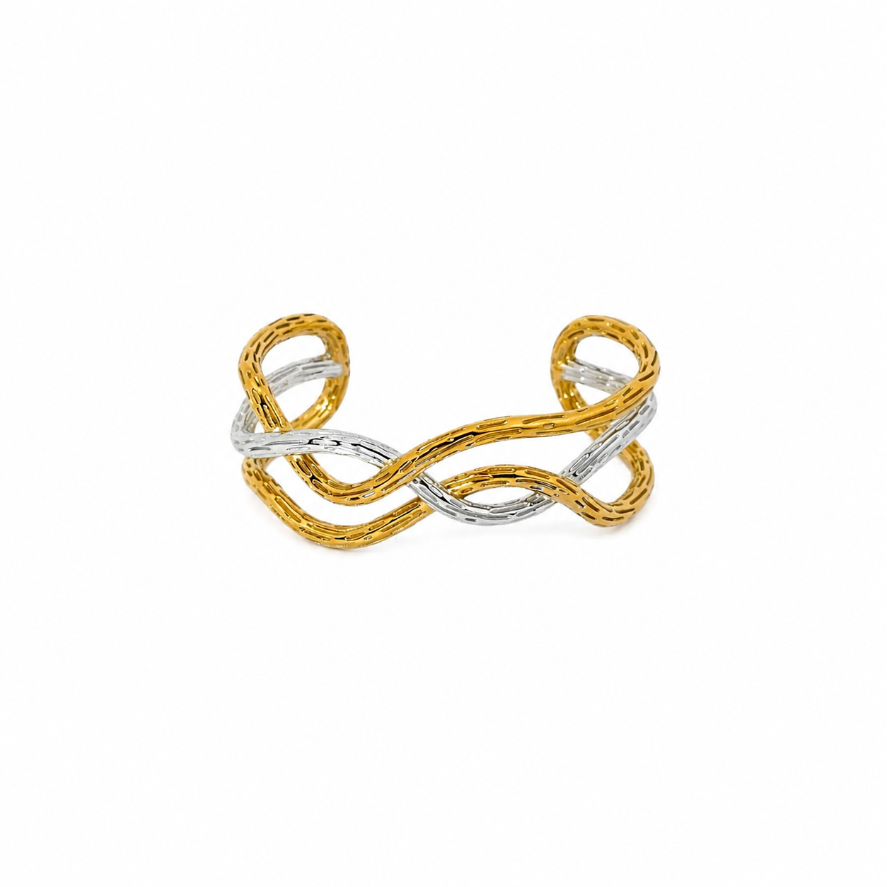 Crossline Dual tone Cuff