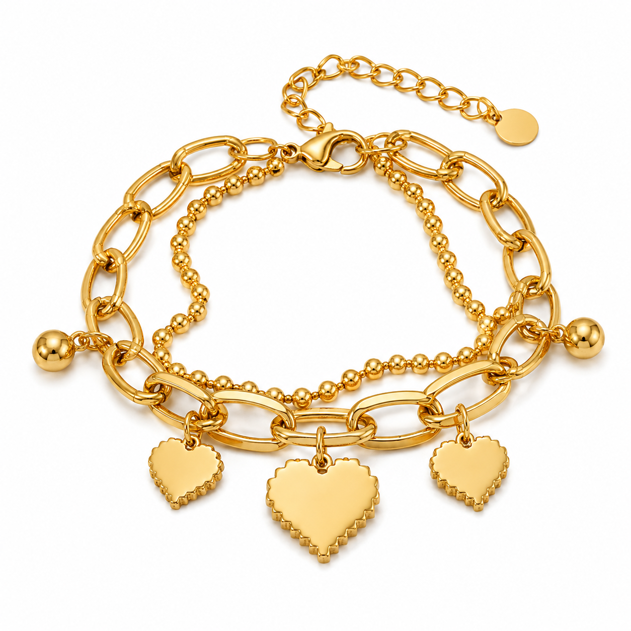 Pixel Heart Duo Bracelet