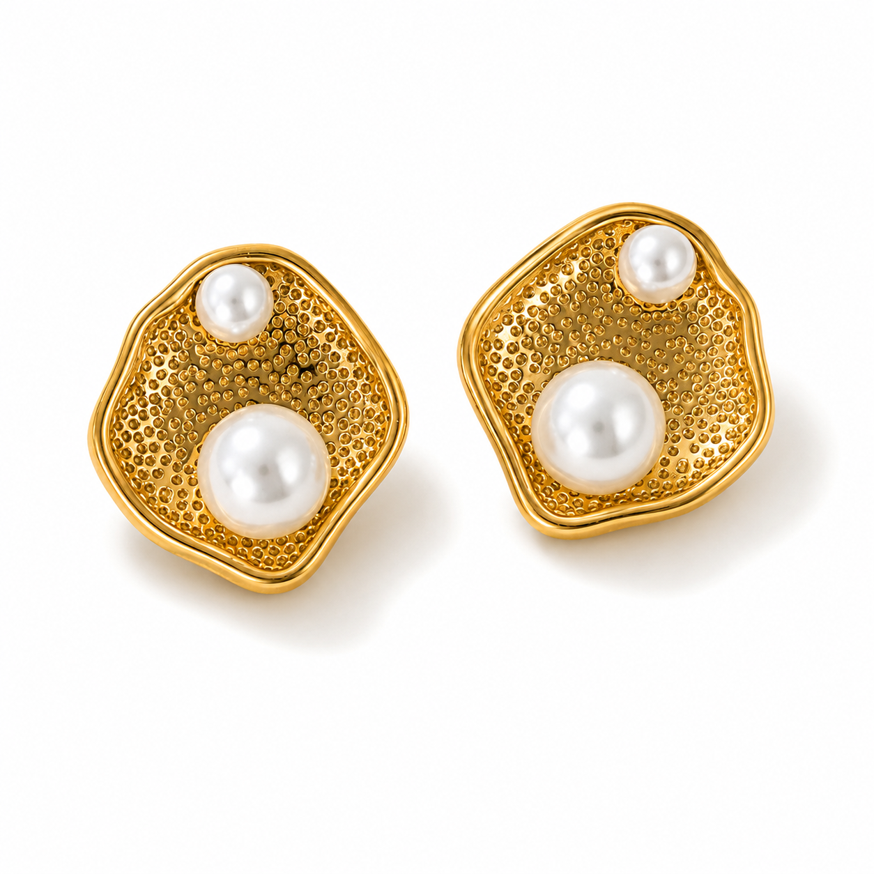 Duo Pearl Crush Earrings