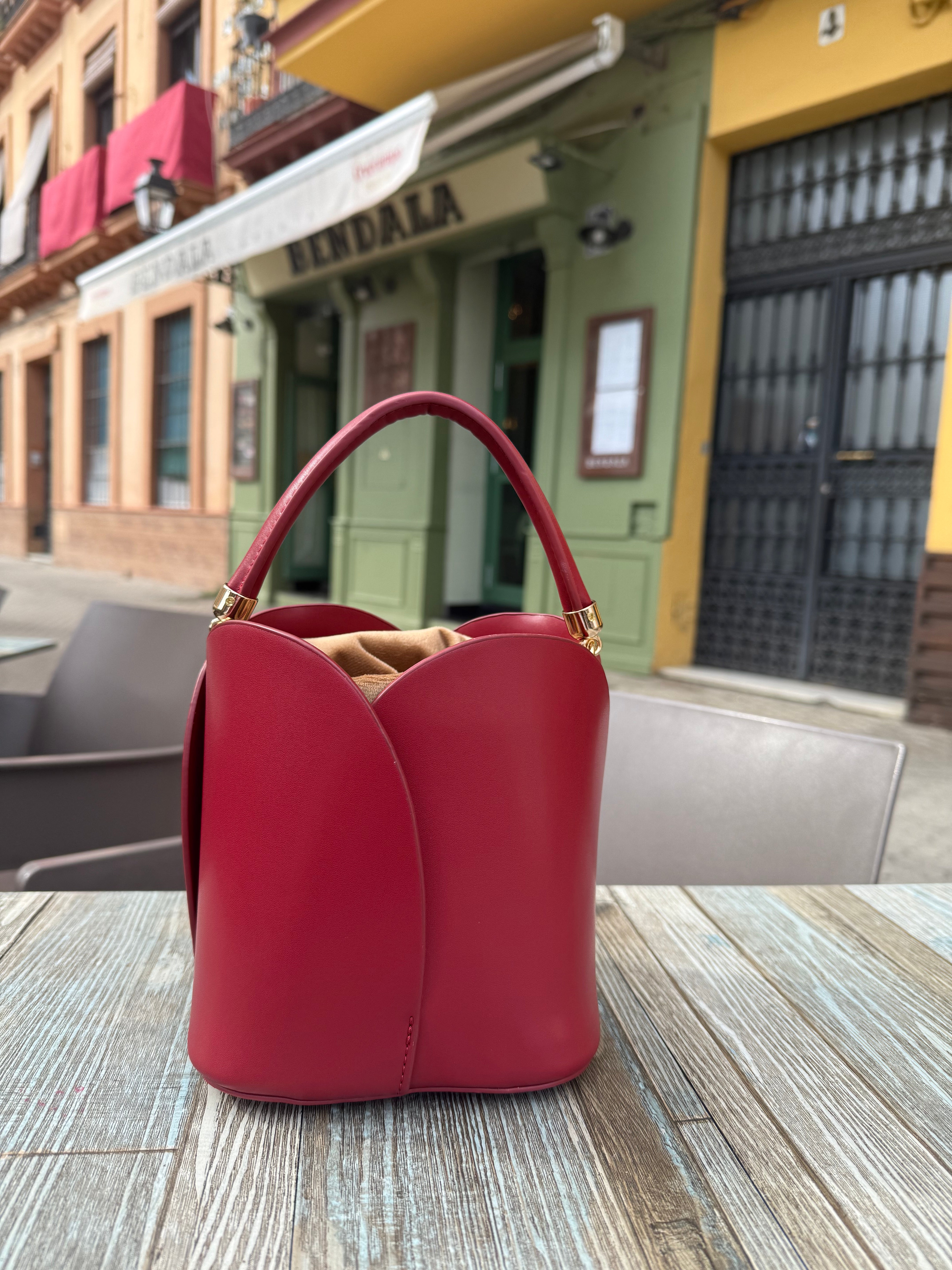 Luxe Ruffle Bucket Bag