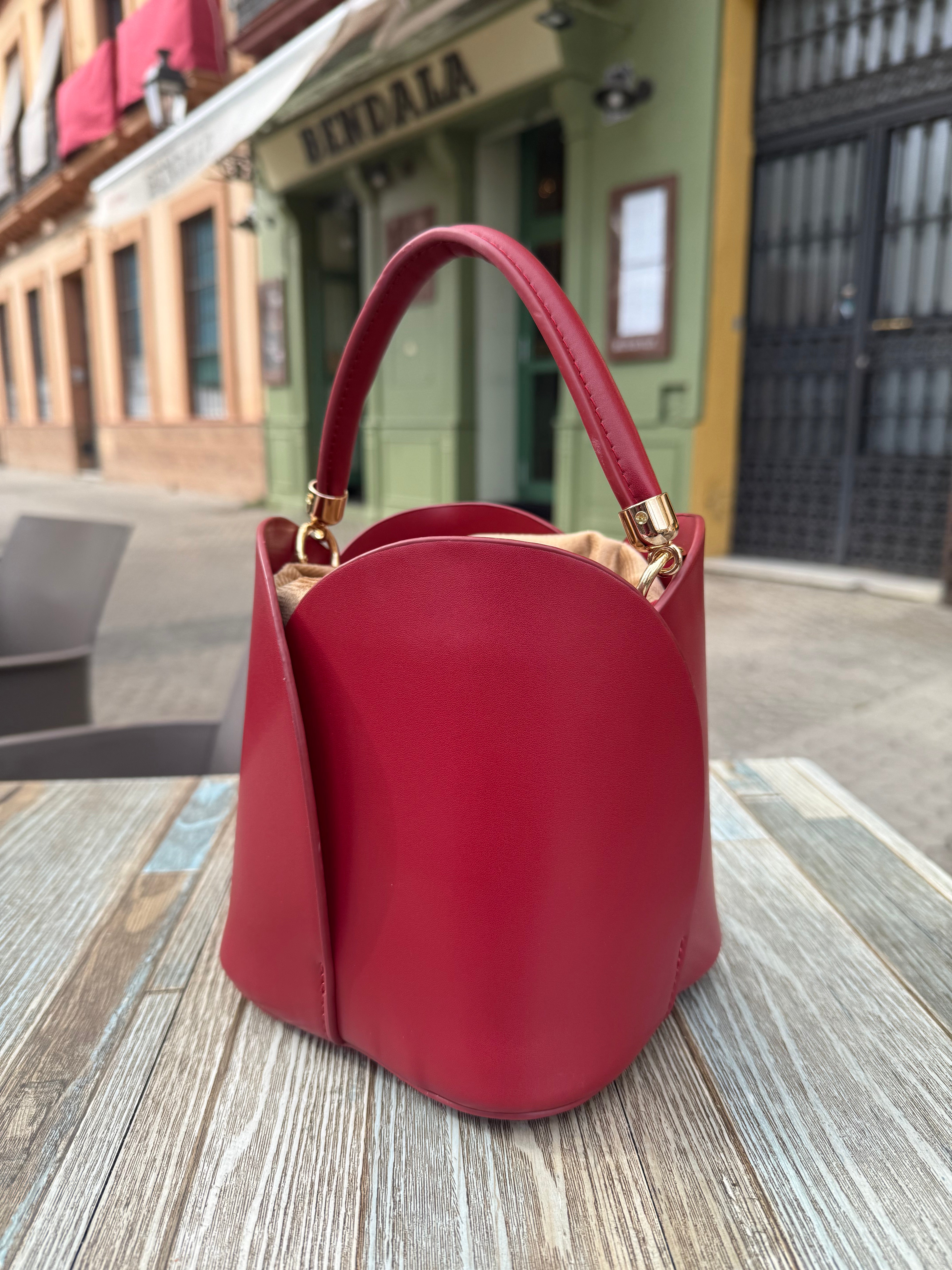 Luxe Ruffle Bucket Bag