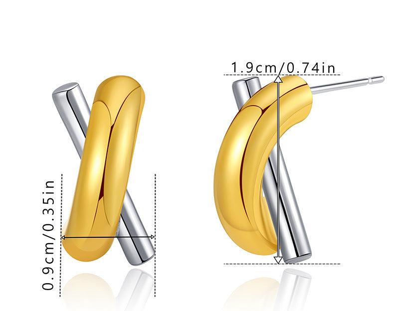 Criss DualTone Earrings