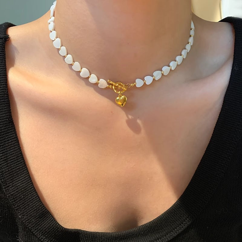 Heart Charm Choker