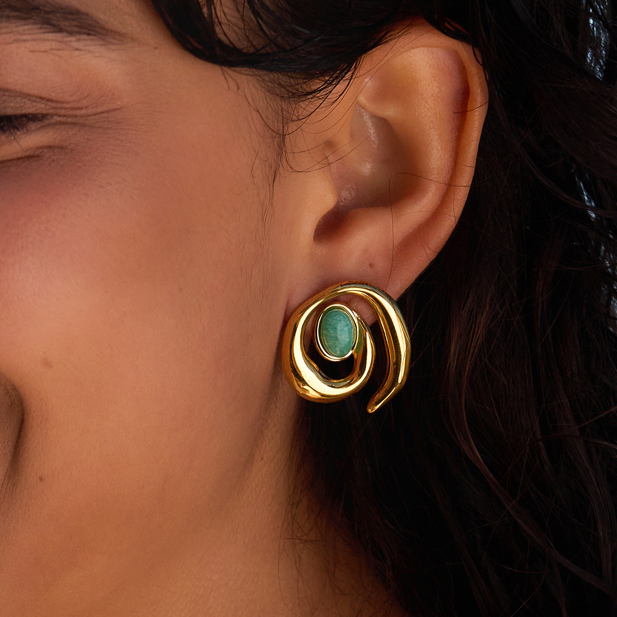 Jade Studs
