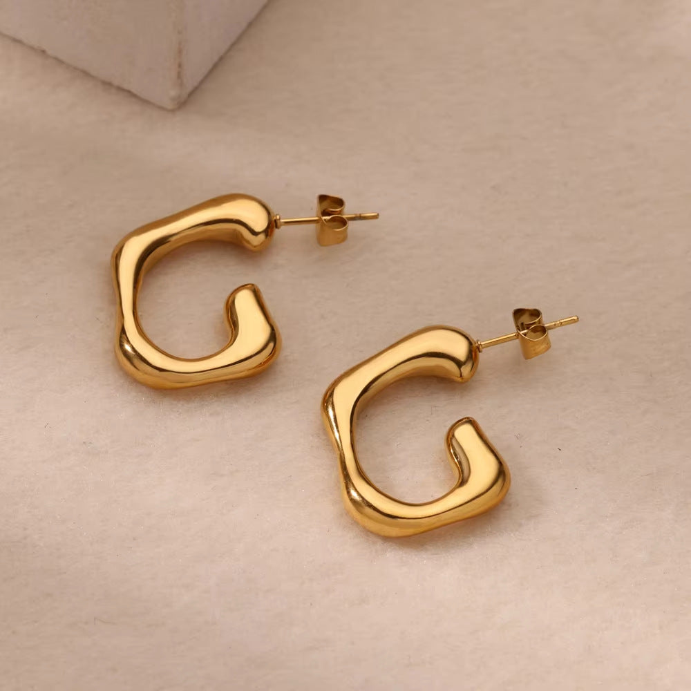 Curve Drop Earrings