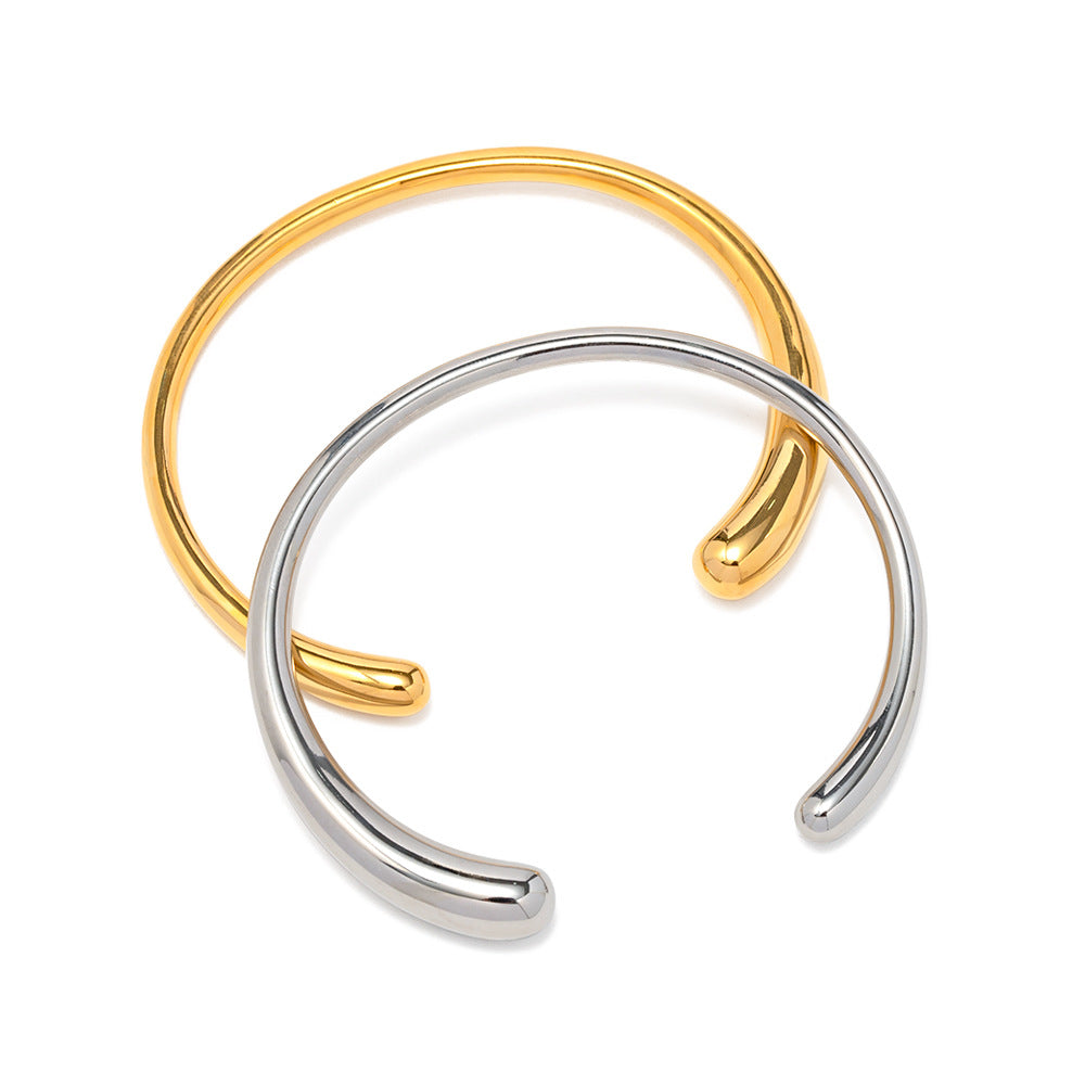 Sleek Open Stack Cuff Bangle
