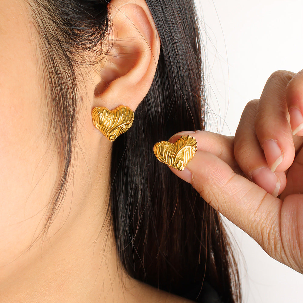 Melted Heart Earrings