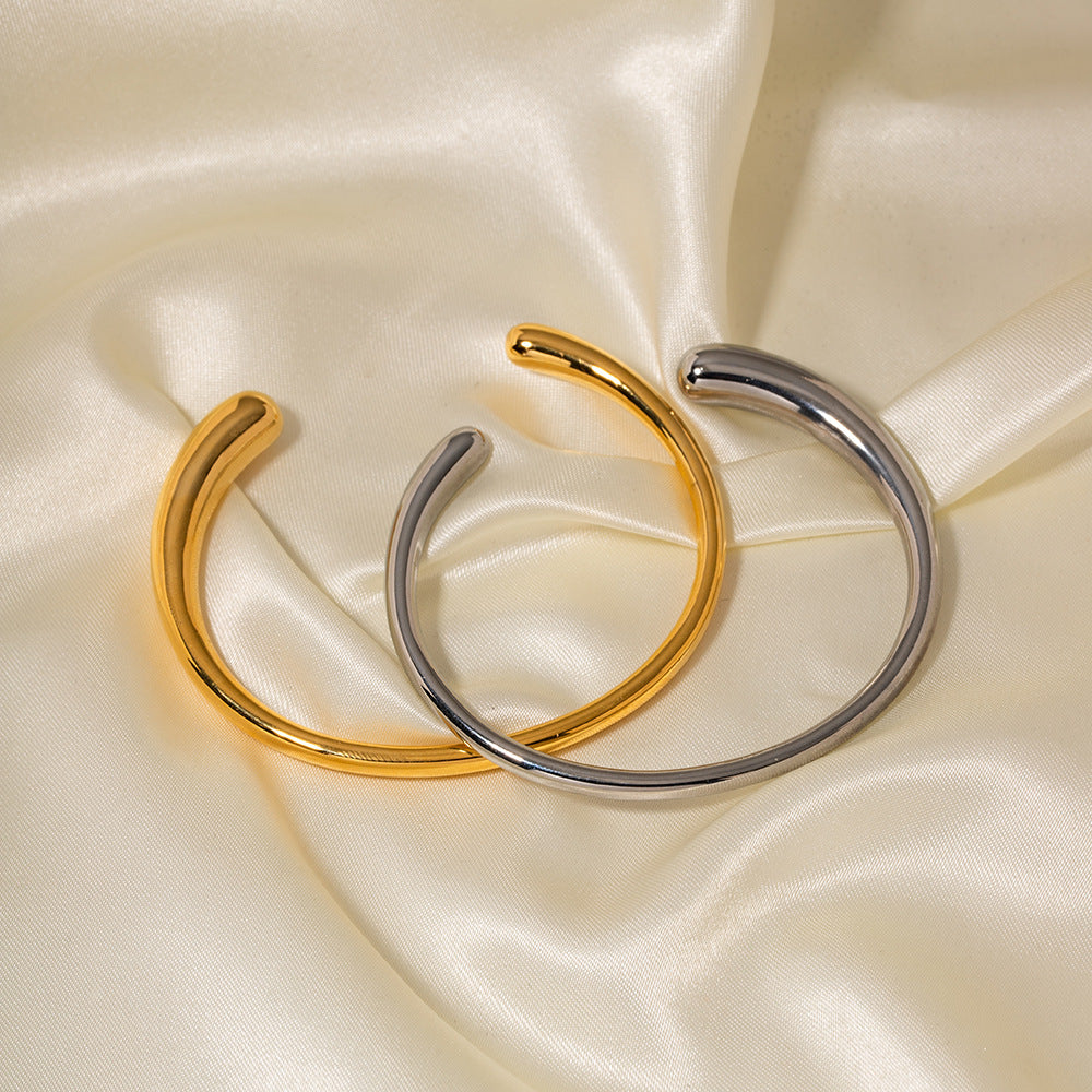 Sleek Open Stack Cuff Bangle