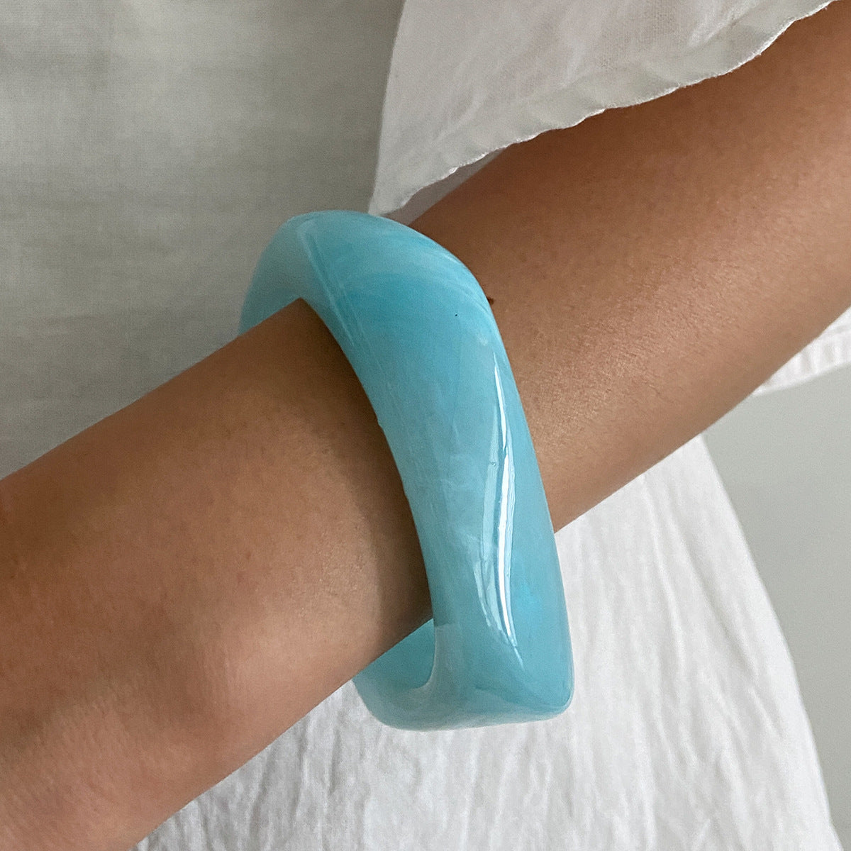 Resin Wave Stack (Blue) Stack of 3
