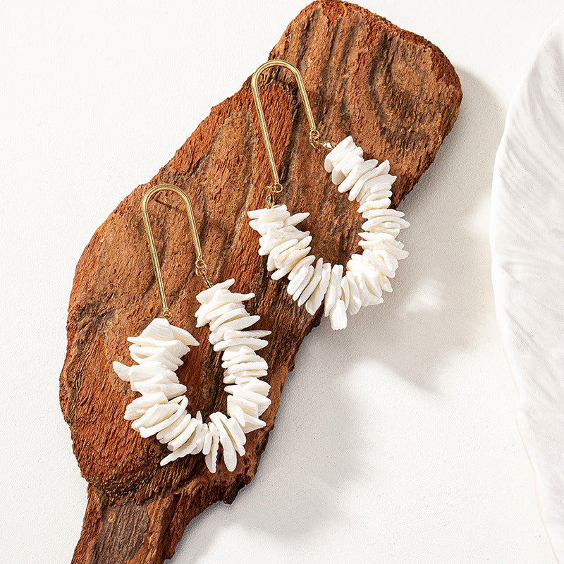 Solana – Shell Drop Earrings