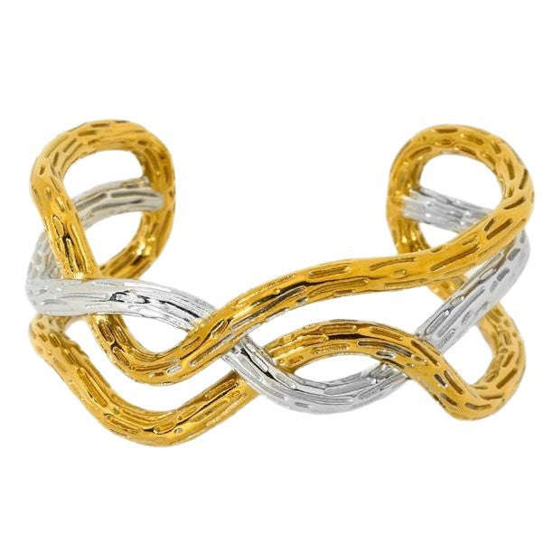 Crossline Dual tone Cuff