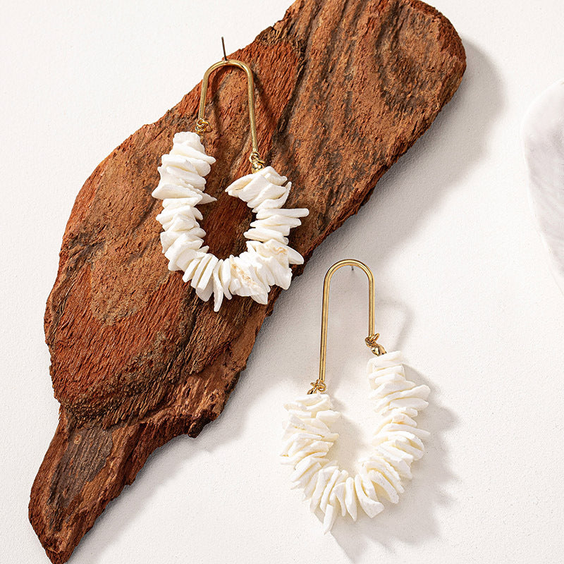Solana – Shell Drop Earrings
