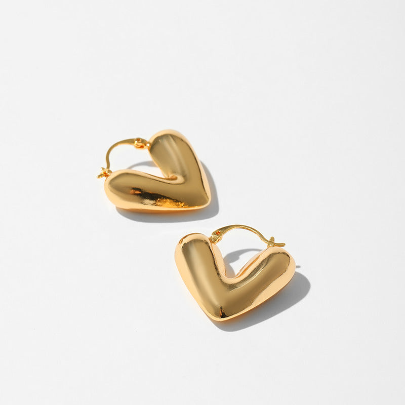 Auric Heart Hoops