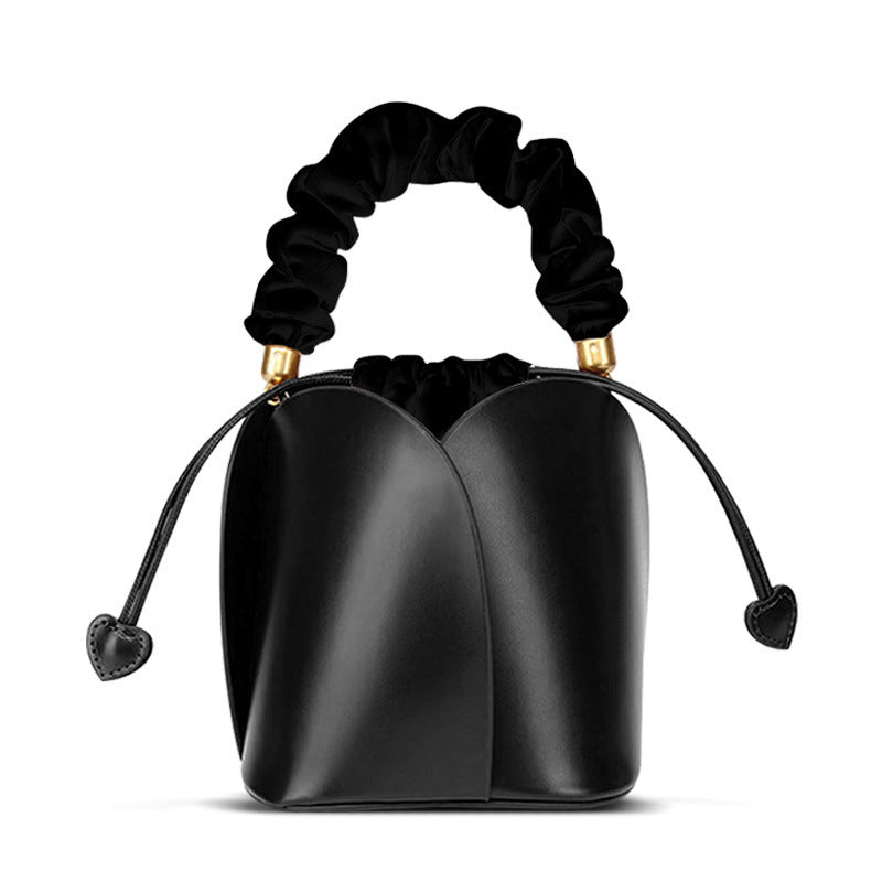 Luxe Ruffle Bucket Bag