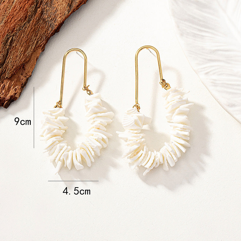 Solana – Shell Drop Earrings