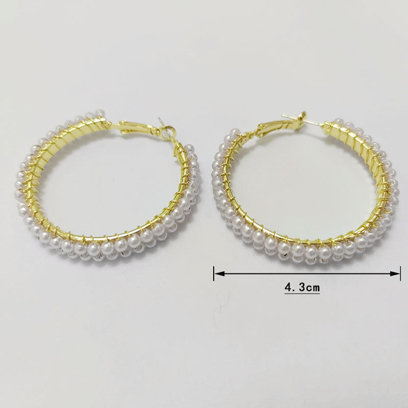 Saz Pearl hoops