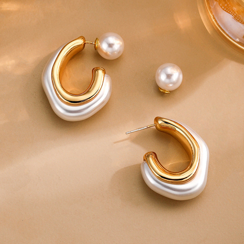 Jessica pearl hoops
