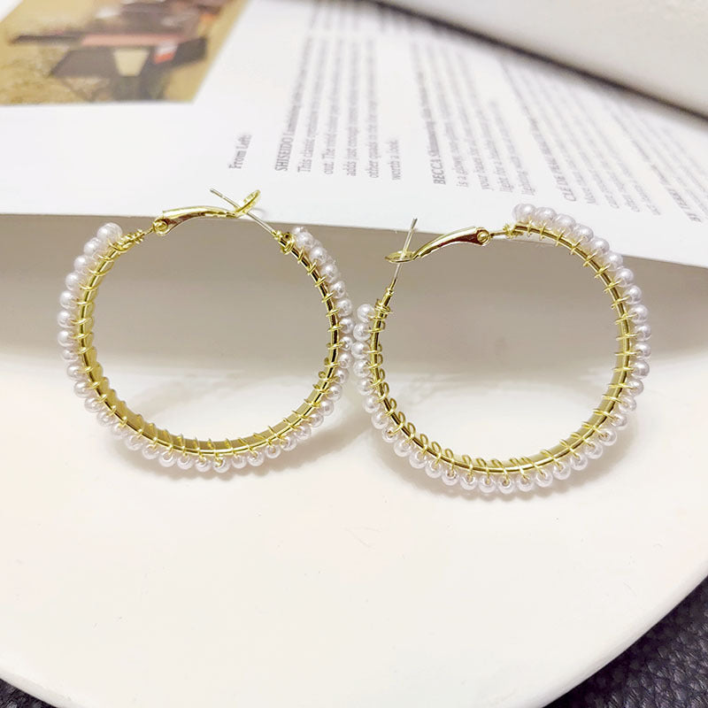 Saz Pearl hoops