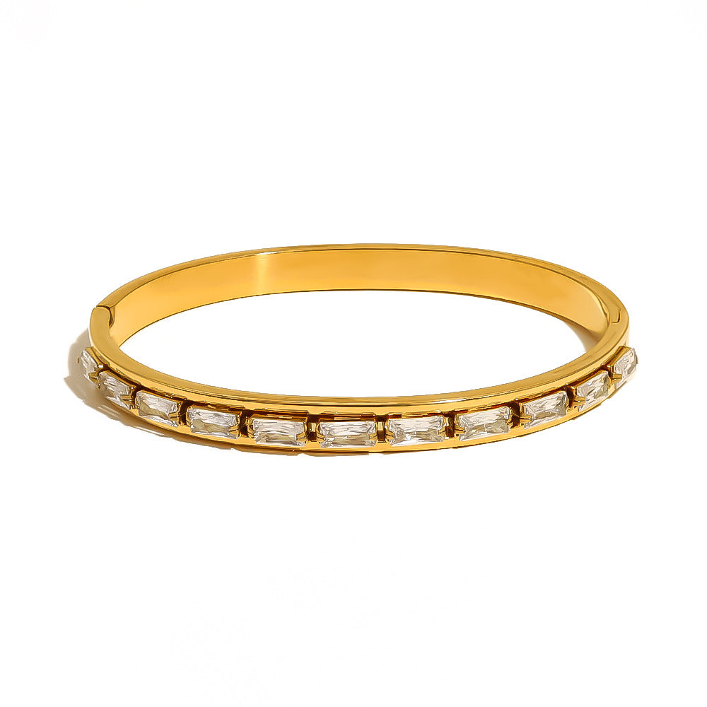 Celestia Clear Bangle Bracelet