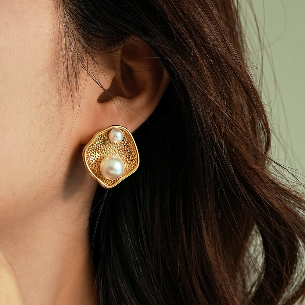 Duo Pearl Crush Earrings