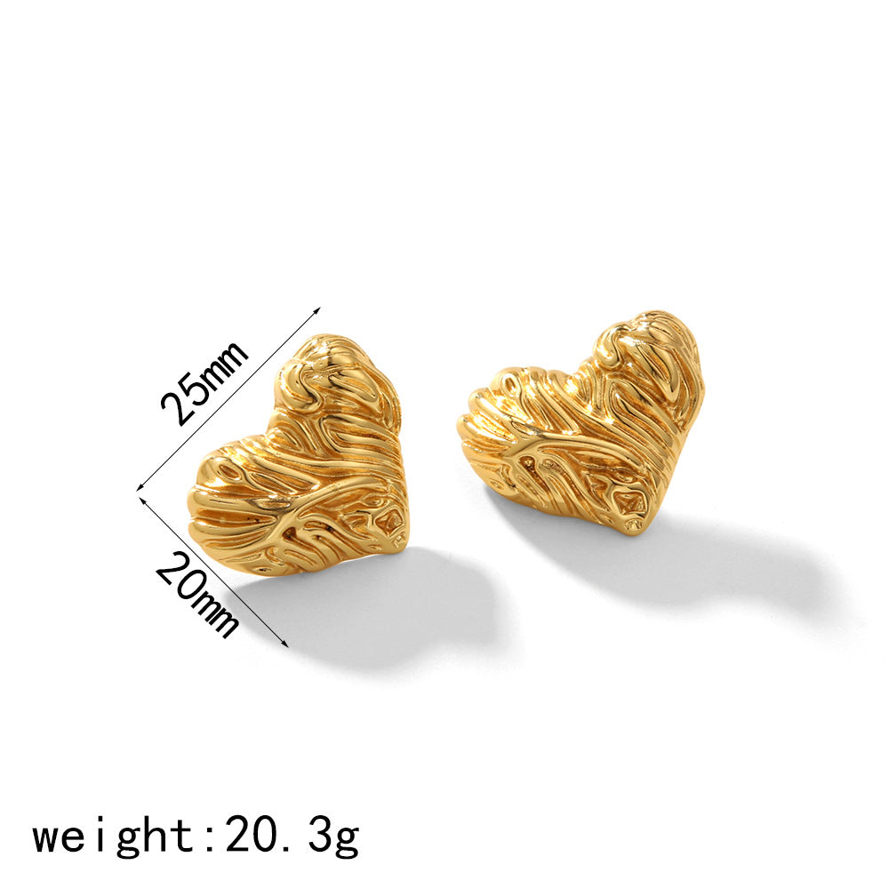 Melted Heart Earrings
