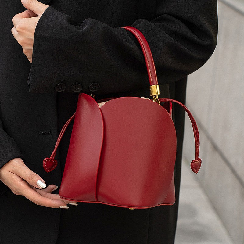 Luxe Ruffle Bucket Bag