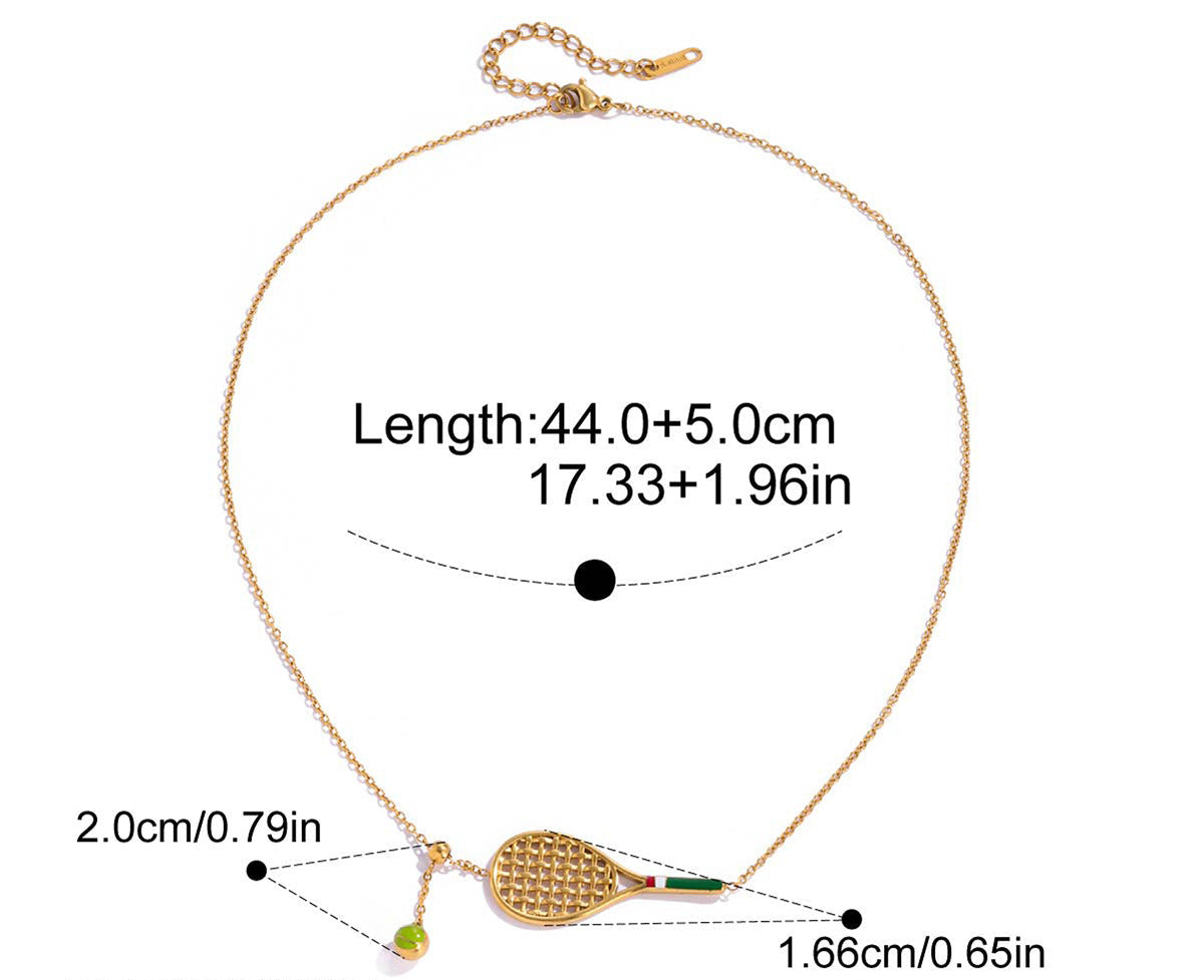 Paddel / Pickle ball Set I Necklace & Bracelet