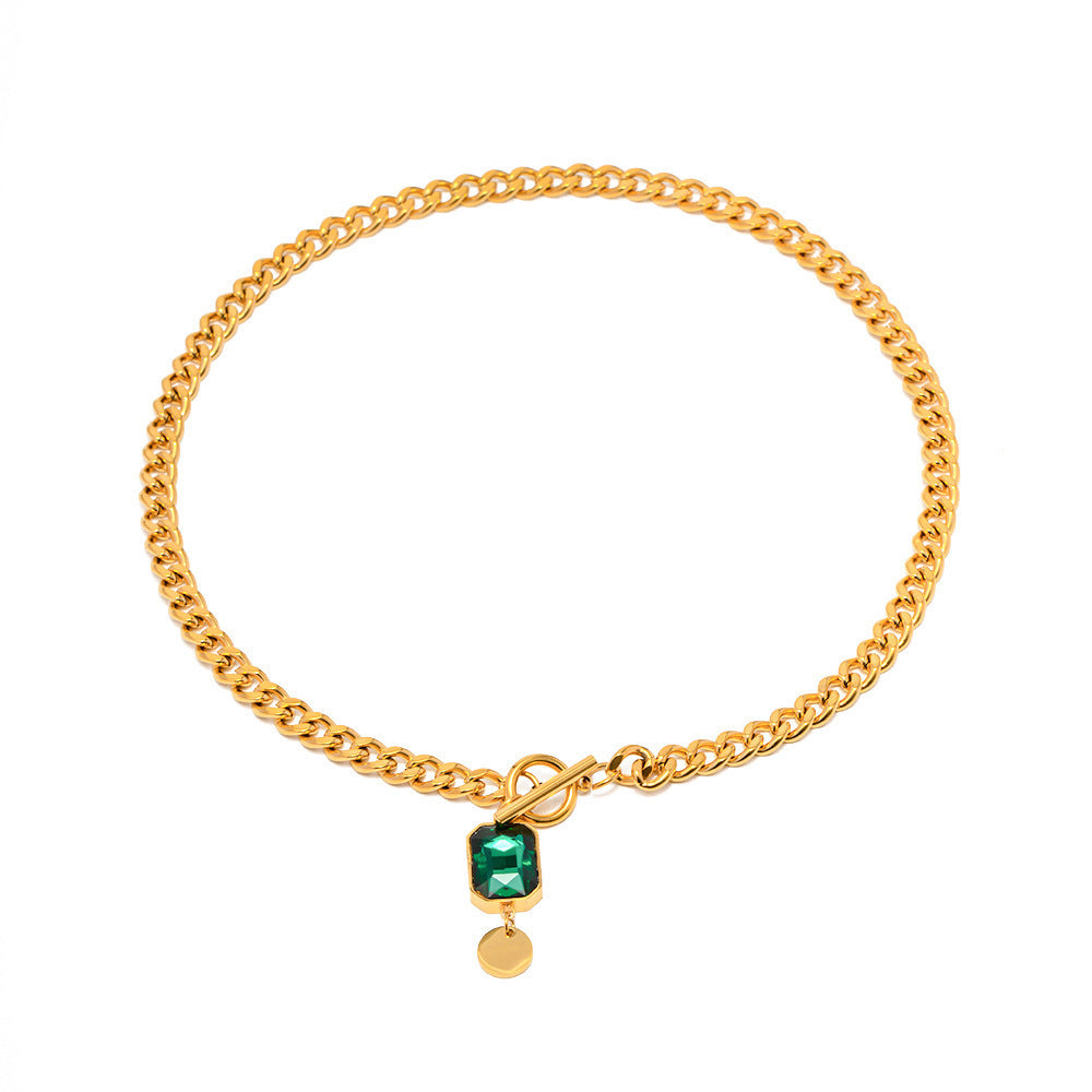 Emerald Glow Neckpiece