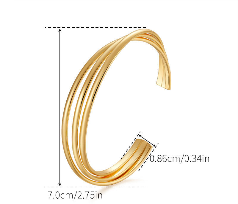 Aurum Wave Bangle
