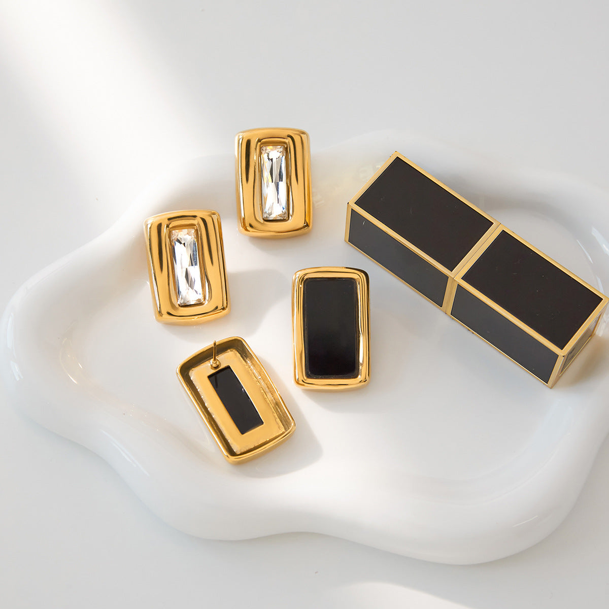 Recta Crystal Studs