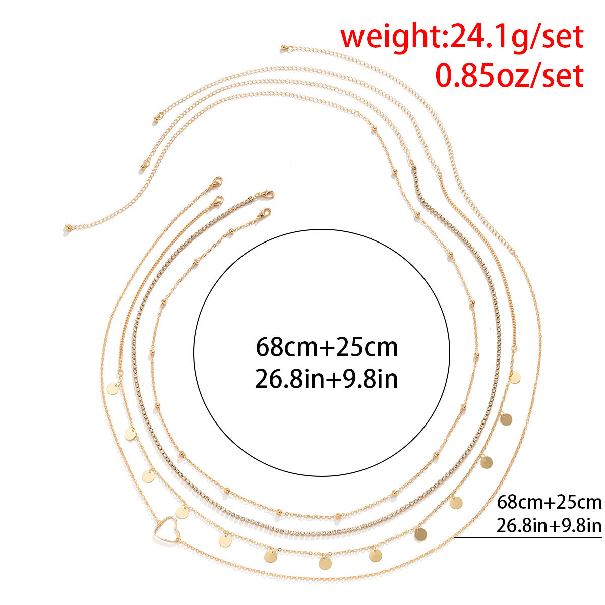 Triple Charm Waist Jewellery