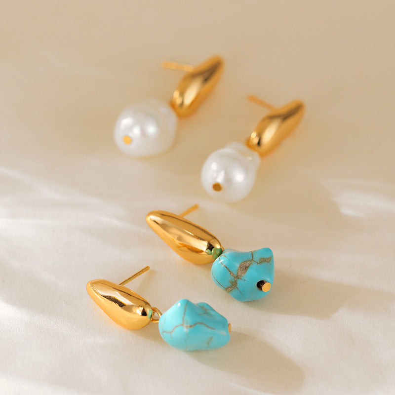 Lustre Drops (Pearl & Turquoise)