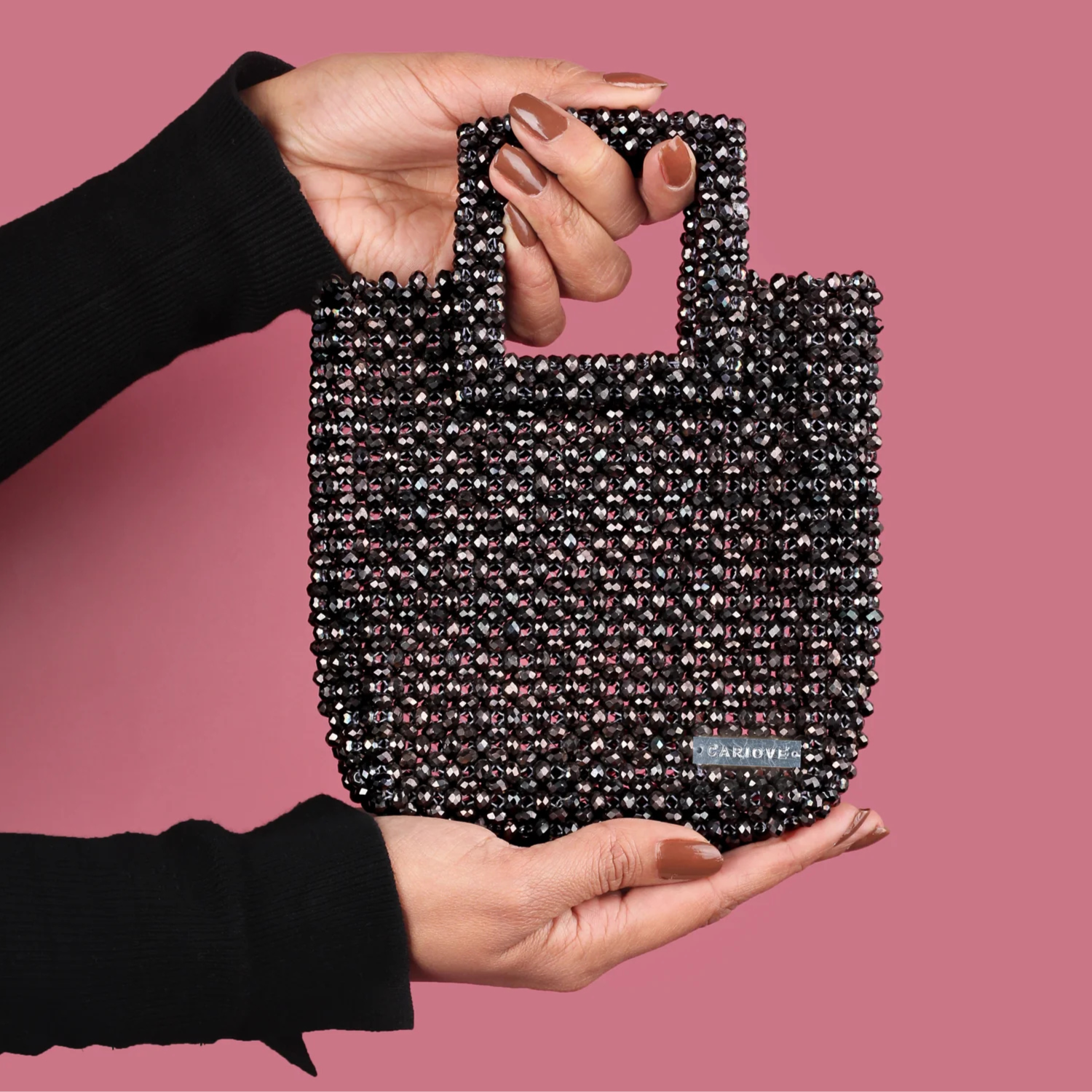 Ebony crystal bag