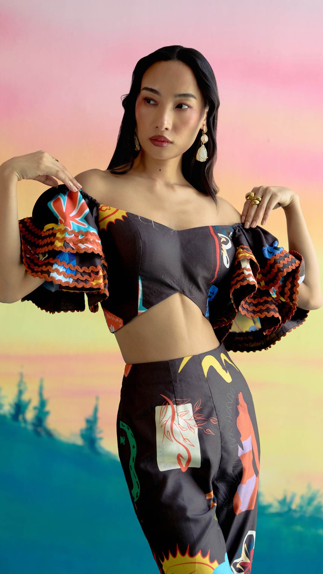 Celestial Dangle Earring