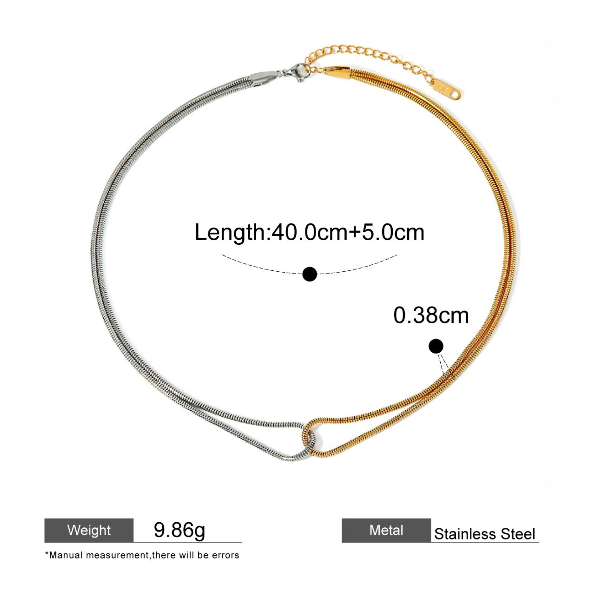 Milan Dual Tone Necklace