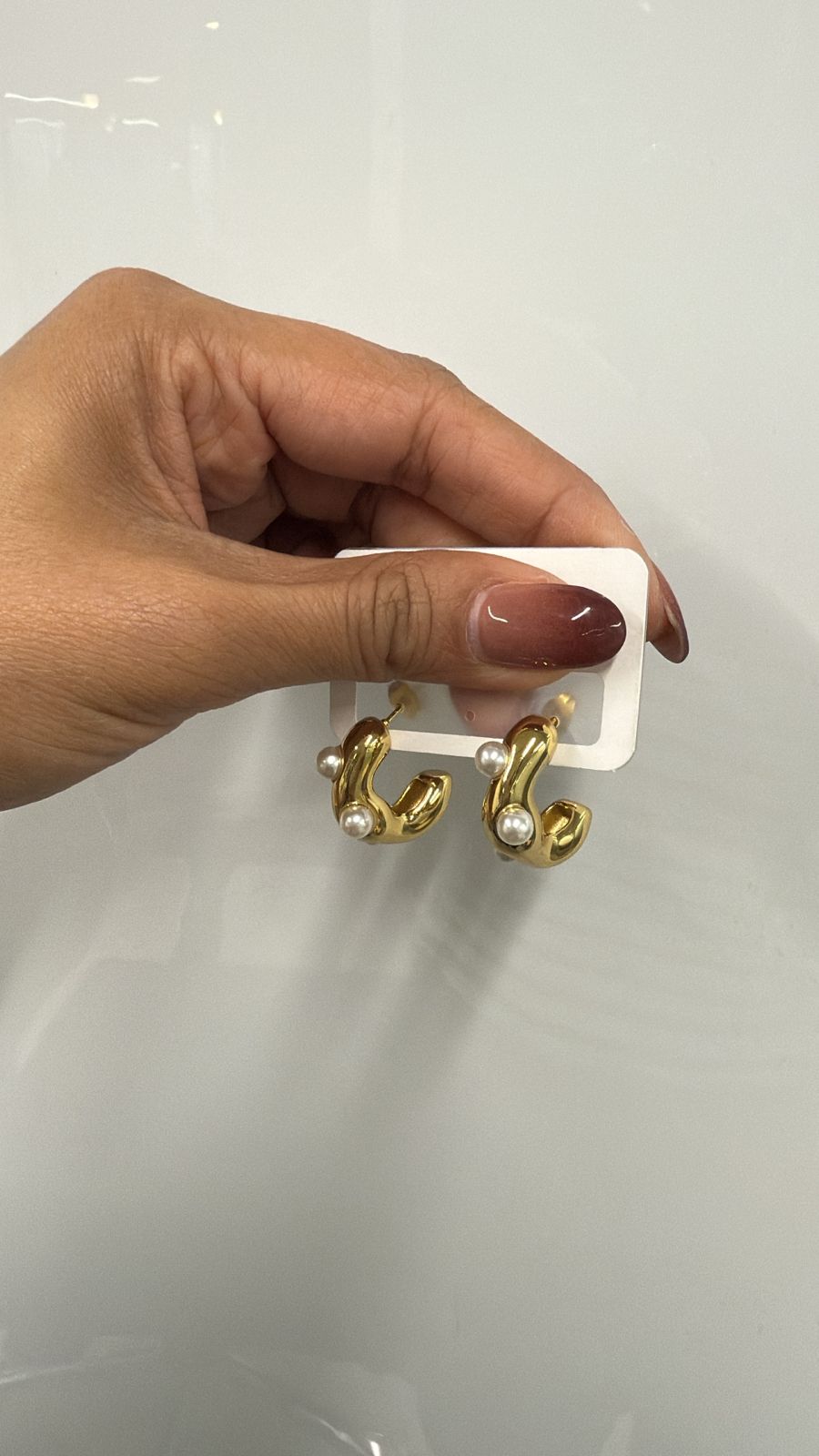 Orla Pearl Hoops
