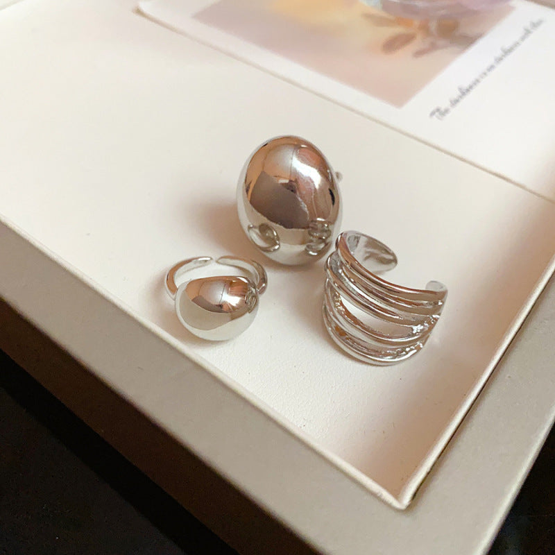 Dune Glow Rings Stack (Set of 3)