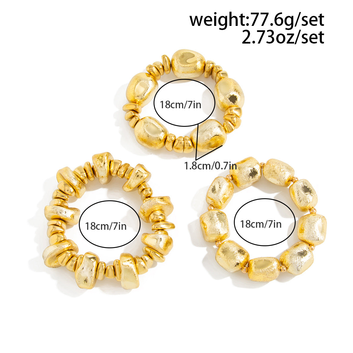 Power Bracelet Set (Set of 3)