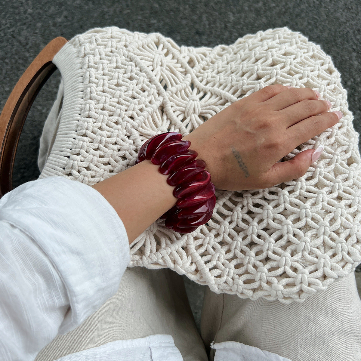 Gloss Wave Elastic Bracelet