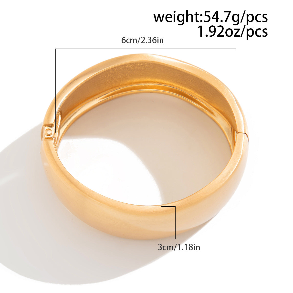 Matte Sculpt Bangle Stack (Set of 4)