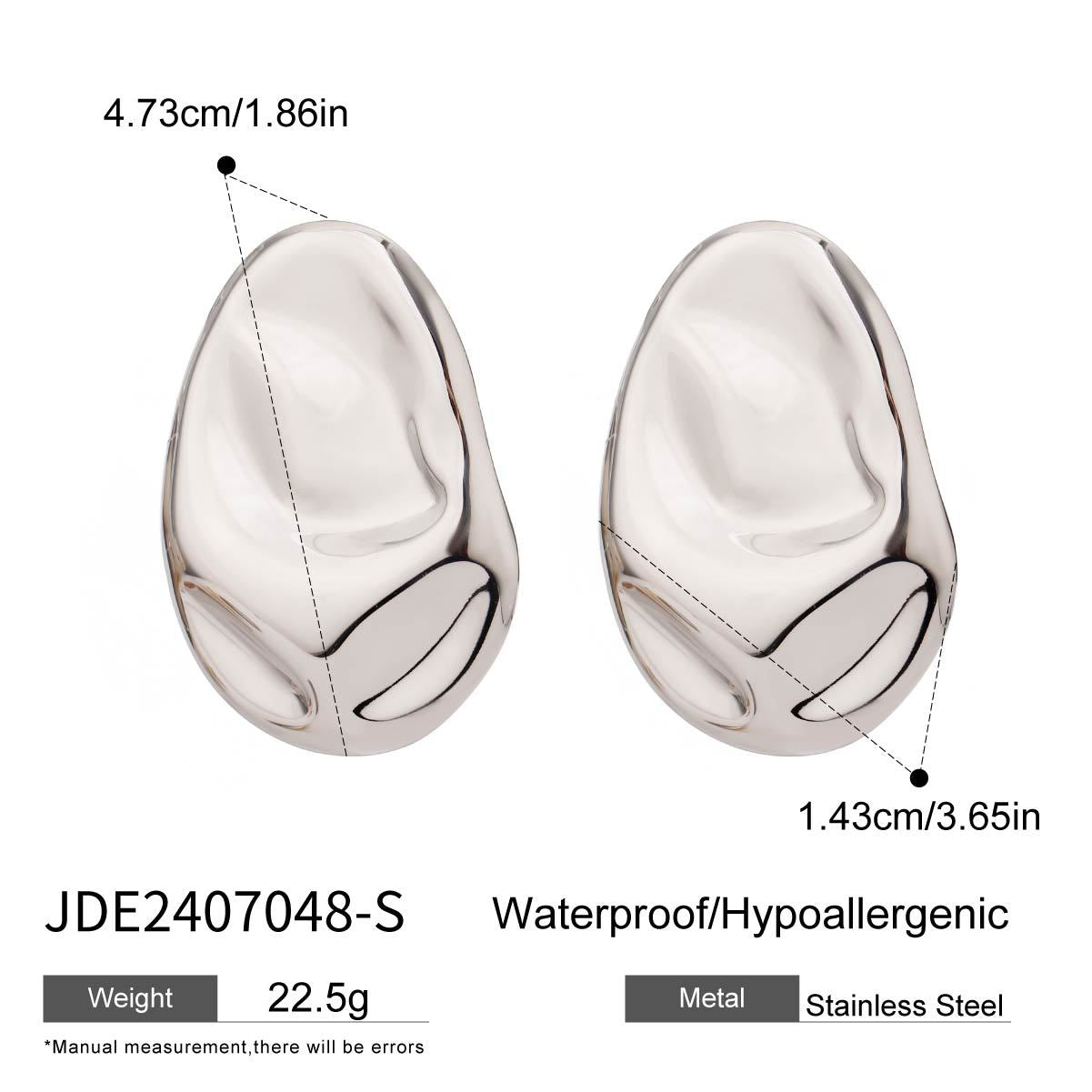 Contour Silver Earrings
