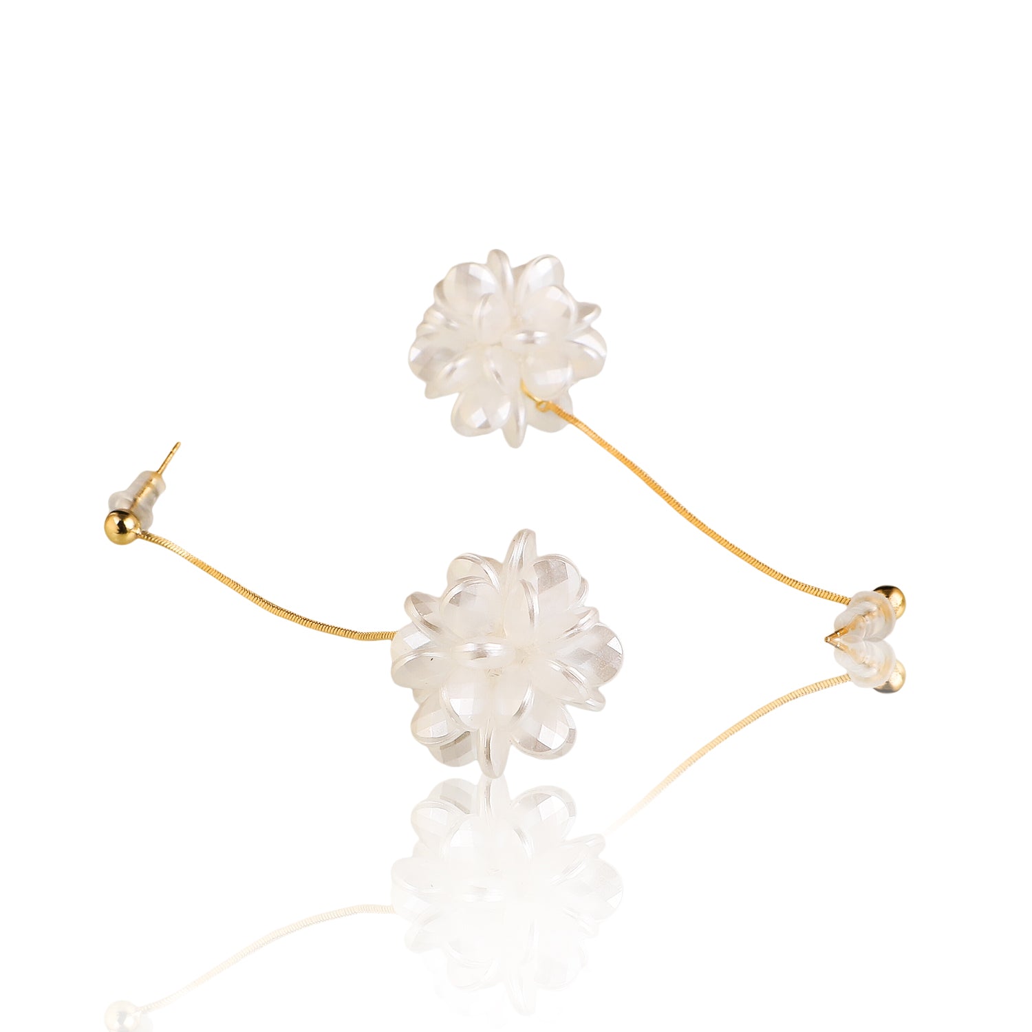 Ivory minimalistic danglers