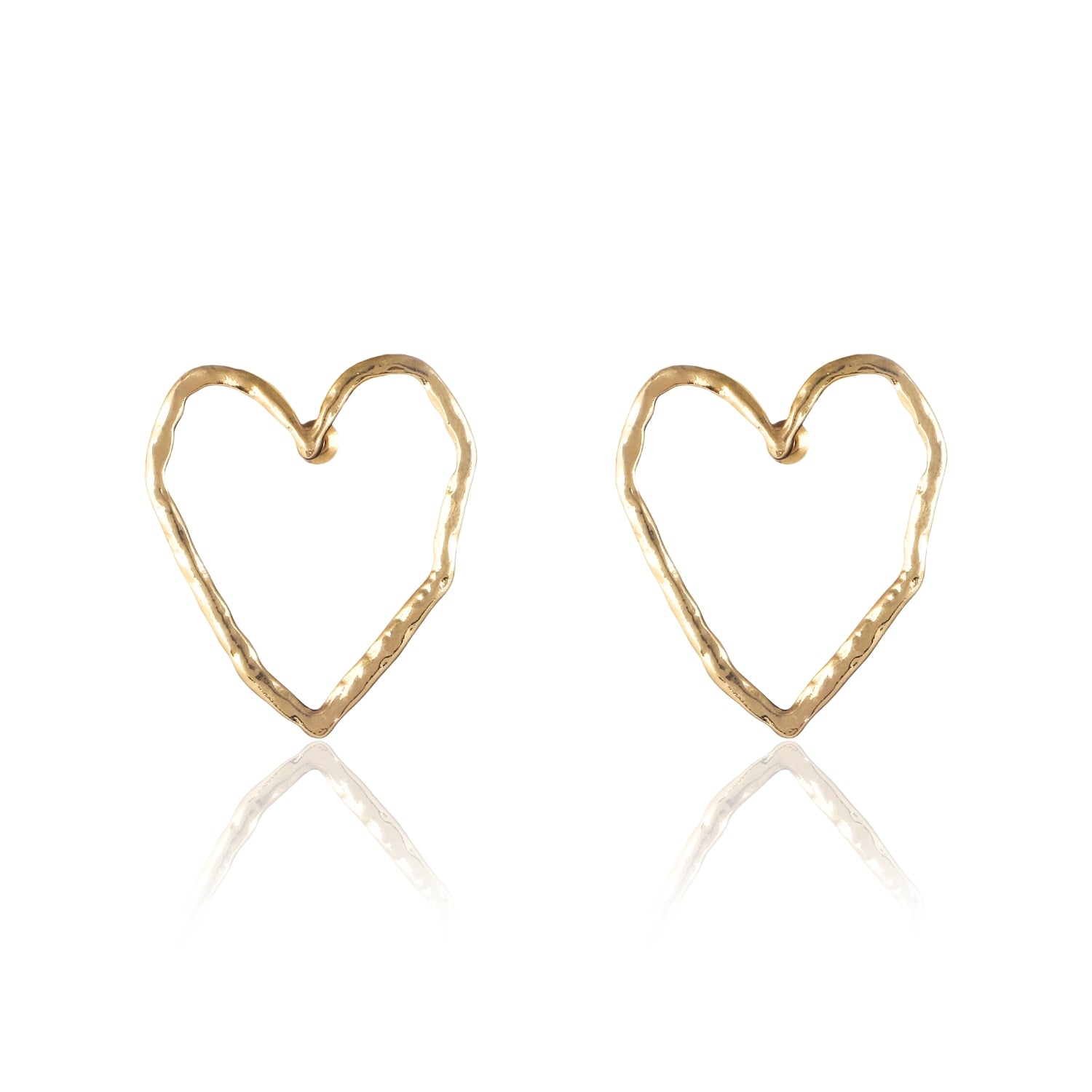 Heart out earrings