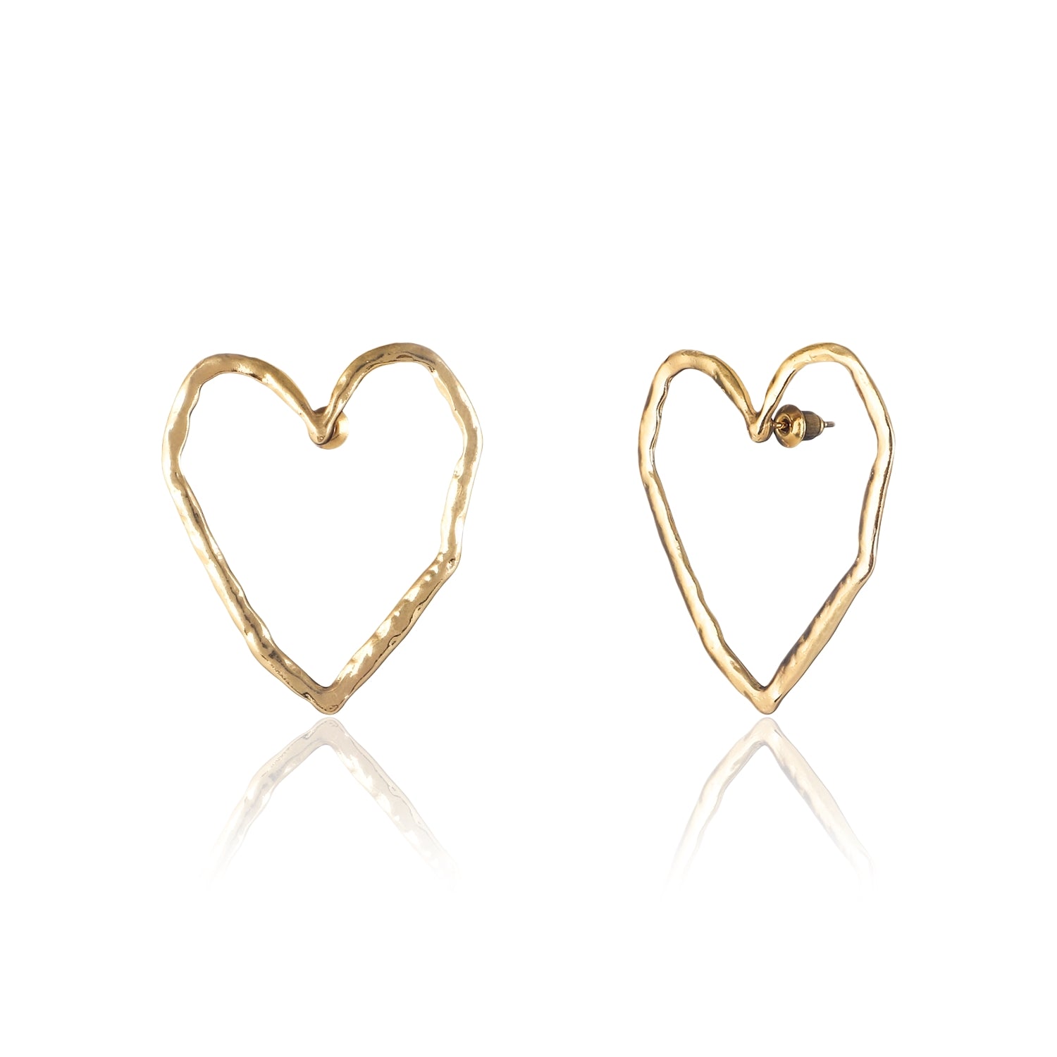 Heart out earrings